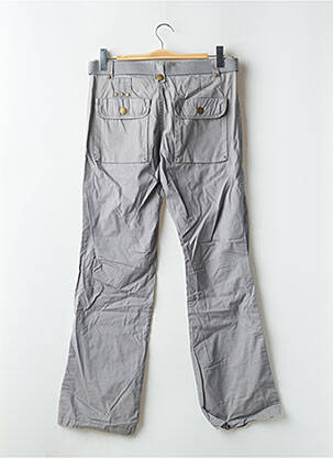 Pantalon droit tissage popeline taille basse gris VERO MODA femme