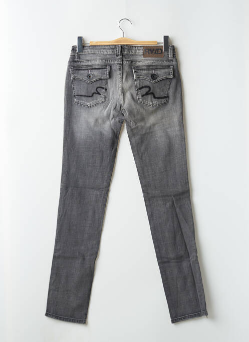 Jeans coupe slim gris RWD pour femme