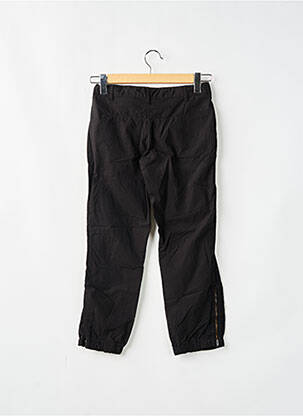 Pantalon 7/8 tissage popeline taille basse noir IKKS femme