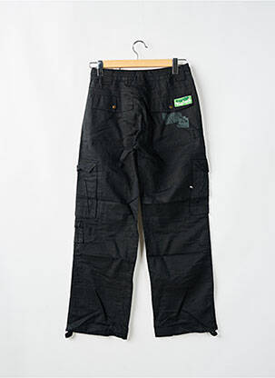 Pantalon cargo coupe droite noir KANA BEACH femme