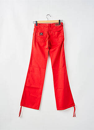 Pantalon flare taille basse taille basse rouge LOIS femme