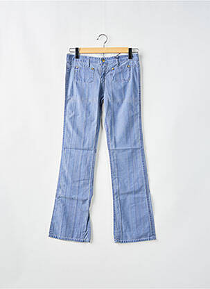 Pantalon flare stretch taille basse bleu MELTIN'POT femme
