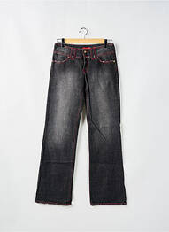 Jeans bootcut stretch taille basse noir MAGGIE femme