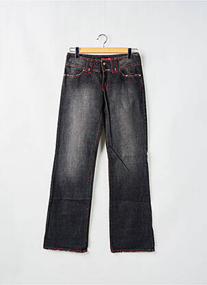 Jeans bootcut stretch taille basse noir MAGGIE femme