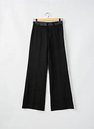 Pantalon flare fermeture zippée sous rabat avec crochet taille normale noir MISS SIXTY femme
