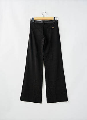 Pantalon flare fermeture zippée sous rabat avec crochet taille normale noir MISS SIXTY femme