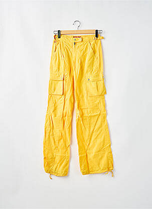 Pantalon cargo coupe droite taille basse jaune MISS SIXTY femme