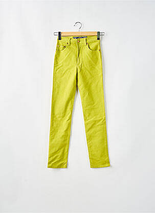 Pantalon slim taille haute taille haute vert LOIS femme