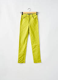 Pantalon slim stretch taille haute vert LOIS femme