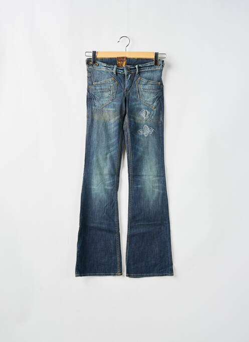 Jeans bootcut stretch taille basse bleu KAPORAL femme