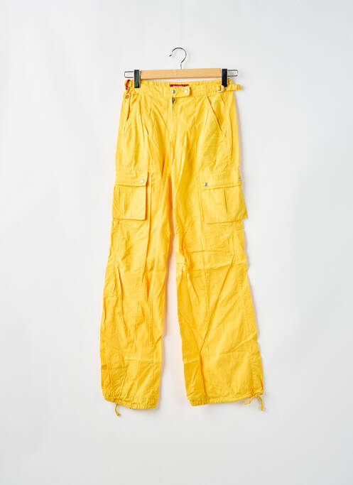 Pantalon cargo jaune MISS SIXTY pour femme