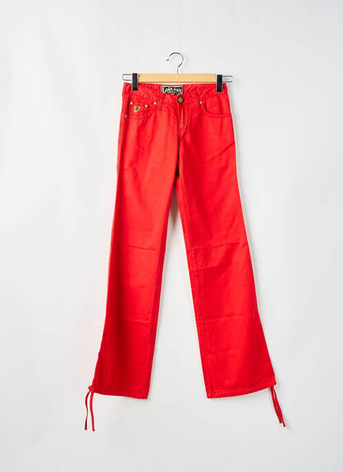 Pantalon flare rouge LOIS pour femme