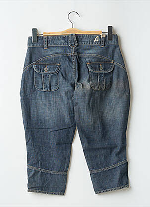 Corsaire tissage denim taille basse bleu ACQUAVERDE femme