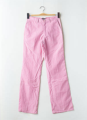 Pantalon droit taille haute taille haute rose BE YOU K femme