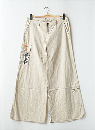 Pantalon flare taille basse taille basse beige BE YOU K femme