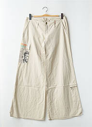 Pantalon flare taille basse taille basse beige BE YOU K femme