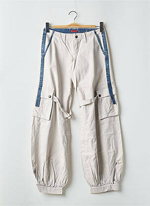 Pantalon cargo tissage popeline taille normale beige BE YOU K femme