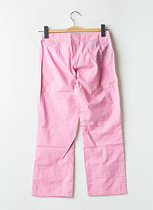 Pantalon 7/8 tissage popeline taille basse rose BE YOU K femme