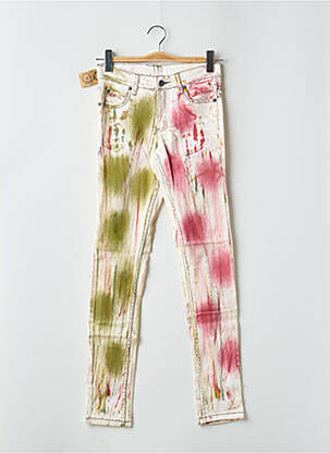Jeans skinny taille normale taille normale beige CHEAP MONDAY femme