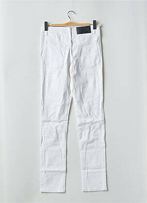 Pantalon slim tissage popeline taille haute blanc CHEAP MONDAY femme