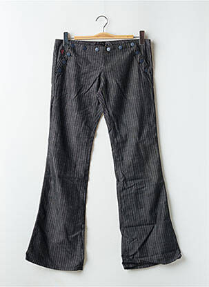 Pantalon flare taille à pinces gris CIMARRON femme