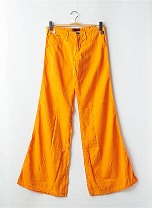Pantalon flare taille basse taille basse orange CIMARRON femme
