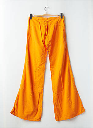 Pantalon flare taille basse taille basse orange CIMARRON femme