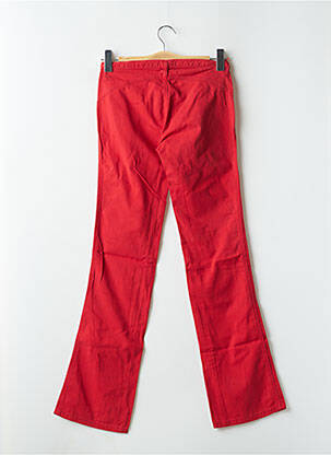 Pantalon flare taille basse taille basse rouge CIMARRON femme