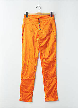 Jeans coupe slim poches taille haute orange CIMARRON femme