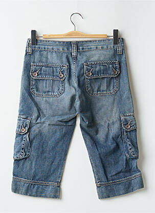 Pantacourt stretch taille basse bleu DENIM STUDIO femme