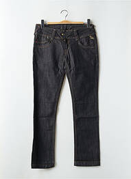 Jeans coupe droite stretch taille basse noir GSUS femme