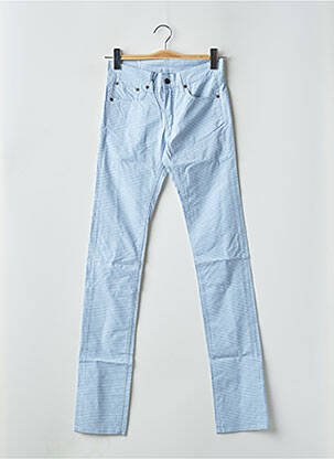 Pantalon slim tissage popeline taille normale bleu HELLS BELLS femme