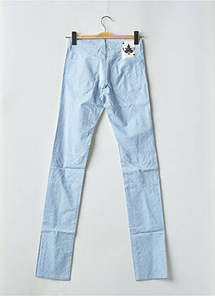 Pantalon slim tissage popeline taille normale bleu HELLS BELLS femme