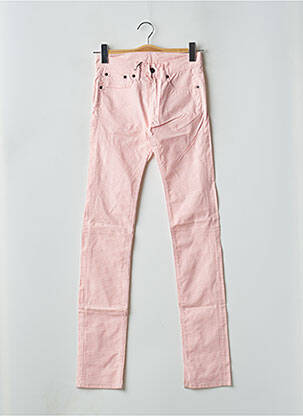 Pantalon slim tissage popeline taille normale rose HELLS BELLS femme