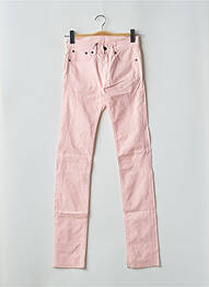 Pantalon slim tissage popeline taille normale rose HELLS BELLS femme
