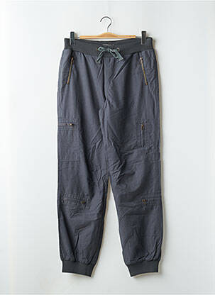 Pantalon cargo poches taille normale gris ICHI femme