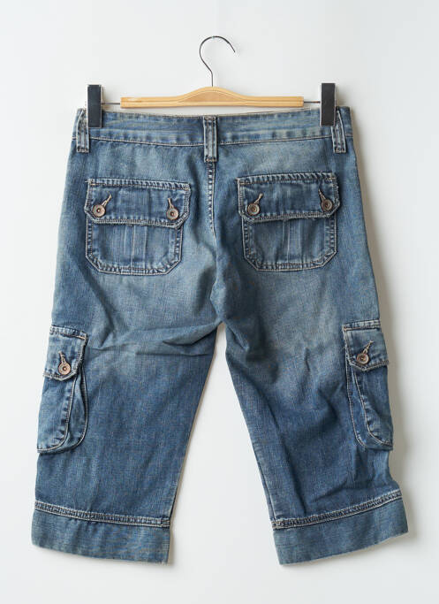 Pantacourt bleu DENIM STUDIO femme