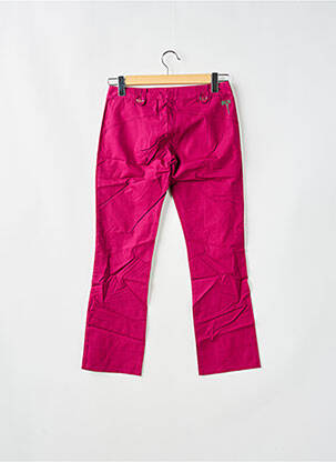 Pantalon 7/8 tissage popeline taille basse violet BE YOU K femme