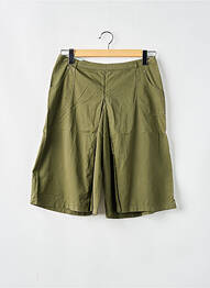 Bermuda coupe jupe culotte taille normale vert EPURE femme