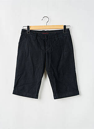 Bermuda coupe chino taille normale noir FREEMAN T.PORTER femme