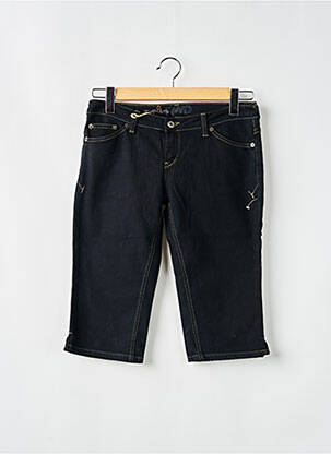 Corsaire tissage denim taille basse noir RWD femme