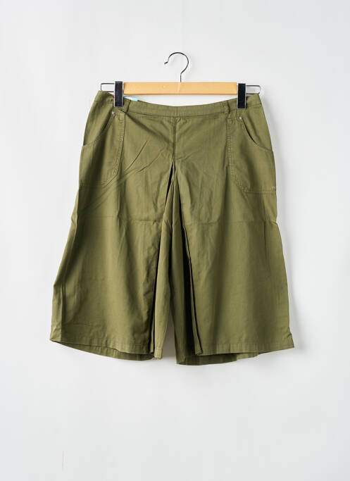 Bermuda coupe jupe culotte taille normale vert EPURE femme