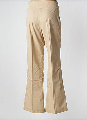 Pantalon flare taille normale taille normale beige LOLA femme