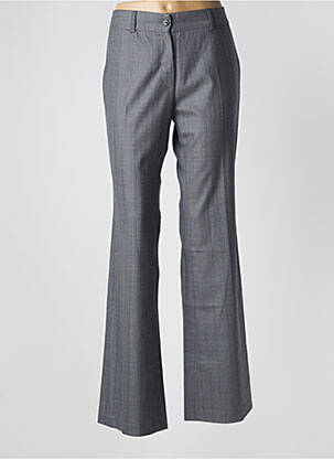 Pantalon flare taille normale taille normale gris LOLA femme
