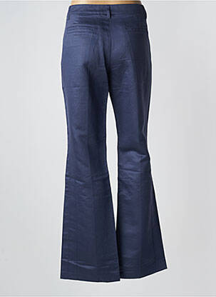 Pantalon flare taille normale taille normale bleu LOLA femme