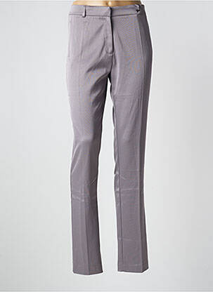 Pantalon slim taille normale taille normale gris LOLA femme
