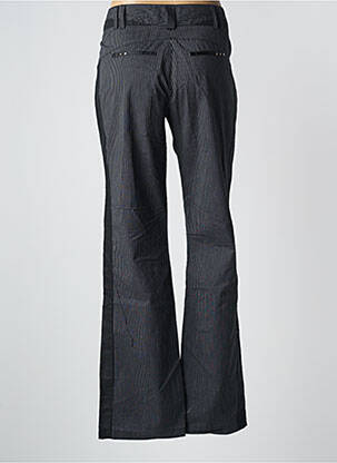 Pantalon droit tissage crêpe taille basse noir SALT & PEPPER femme