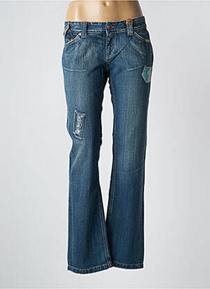 Jeans bootcut stretch taille basse bleu TEDDY SMITH femme