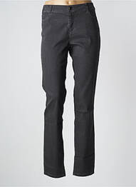 Pantalon slim tissage popeline taille normale gris MAYJUNE femme