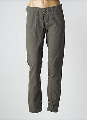 Pantalon chino taille basse taille basse vert ISLOW femme